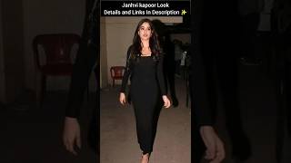 Decoding Janhvi kapoor's All Black Look ✨️💫🖤