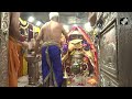 devotees throng mahakal temple in ujjain to witness the first bhasma aarti of 2025