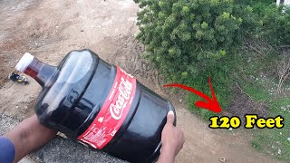 Dropping 20 liter coke From 120 feet Height | Mr Perfect