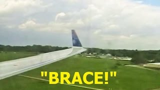 ONBOARD Emergency Landing! Delta Connection CRJ-200 in Akron-Canton (Landing Gear)