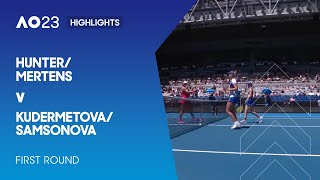 Hunter/Mertens v Kudermetova/Samsonova Highlights | Australian Open 2023 First Round