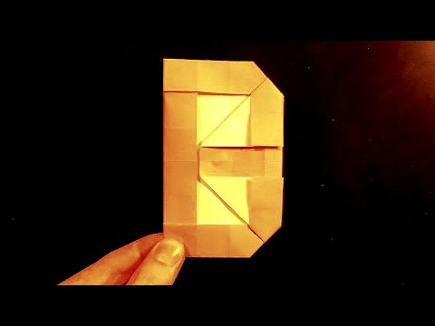 Origami Letter B - YouTube