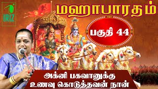 Latha Kathirvel Speech |Mahabharatham - Part 44 | அக்னி பகவானுக்கு உணவு கொடுத்தவன் நான்| Iriz Vision