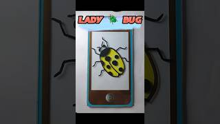 lady 🪲 Bug | #shorts #trending #viral #ladybug #glasspainting #art #youtubeshorts #subscribe