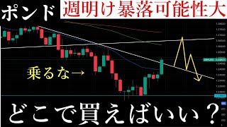 【今週】買うな/一時的な天井で振り落とされる可能性があります:ポンド分析