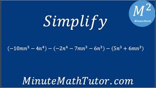 Simplify (-10mn^3-4n^4)-(-2n^4-7mn^3-6n^3)-(5n^3+6mn^3)