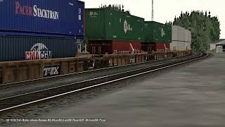 CN Intermodal On The Dundas Sub Passing Brantford Ontario (OPENRAILS)