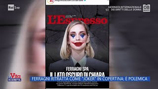 Chiara Ferragni ritratta come "Joker" in copertina: è polemica - La Vita in diretta - 08/03/2024