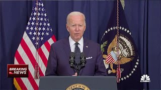 President Biden delivers remarks after meeting in Saudi Arabia