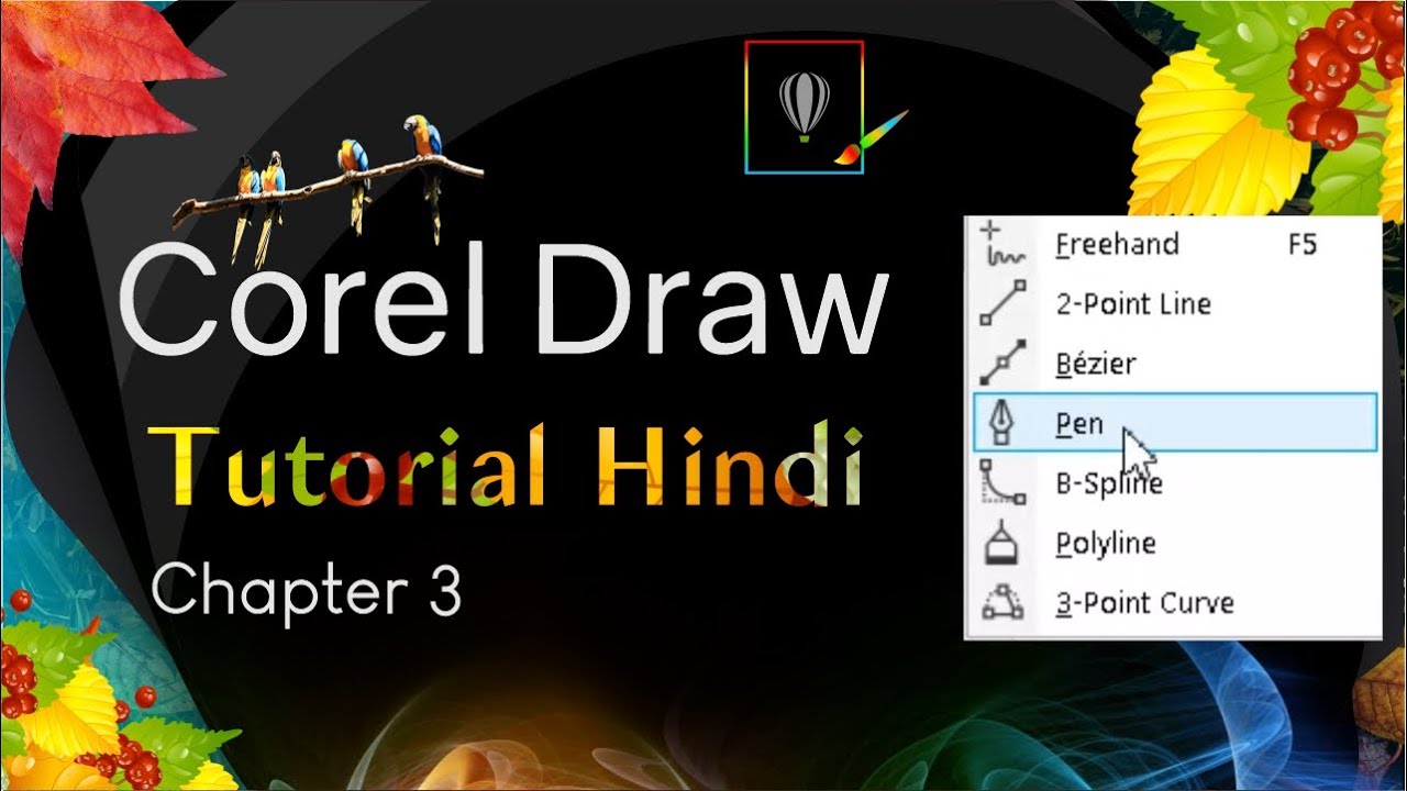 Corel Draw Tutorial Chapter 3 | Corel Draw Tools Tutorial [Freehand ...