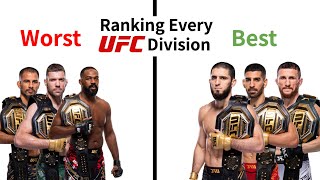 Ranking every division in the UFC