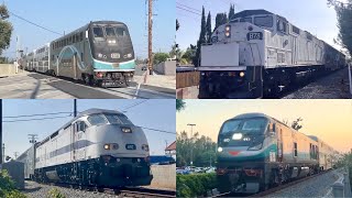 Metrolink Trains During Rush Hour! Railfanning Covina FT F59PHR SCAX 873, 929's K3 9/14/2023