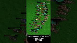 Rifleman vs Huntress (Same Gold) (24 vs 26) - Warcraft 3