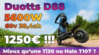 Duotts D88, une trottinette électrique entre la Halo T107 Pro et la Laotie Ti30
