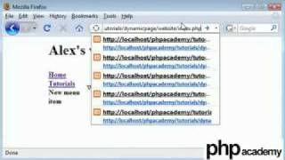 PHP Tutorials Dynamic pages (Update)