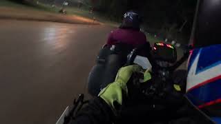 GoPro Vintage Yamaha Reaper tire points race. Some bump drafting POV