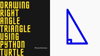 Drawing Right Angle Triangle Shapes using Python Turtle | Python Turtle Geometric Shapes