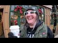 eating all the food at the christmas market in carmel indiana christkindlmarkt vlogmas 2022