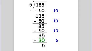 Division using a Non Standard Algorithm