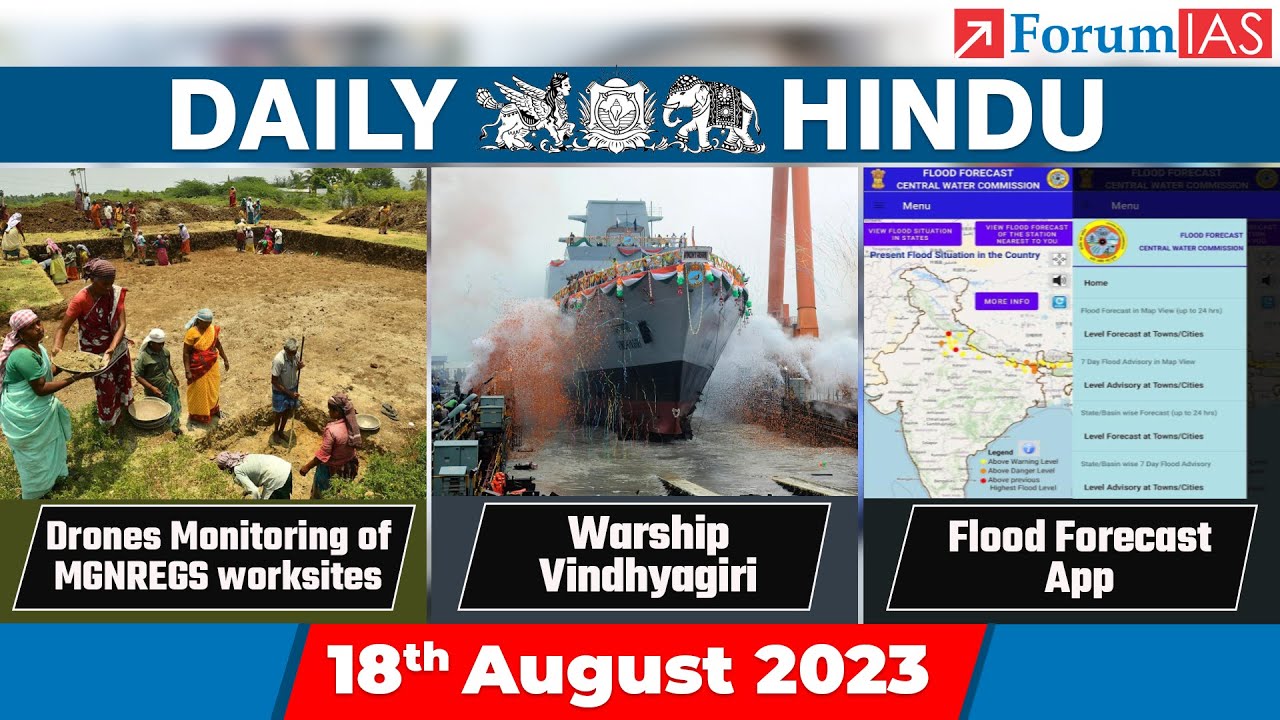 Daily Hindu News Analysis 18 August 2023 Daily Hindu Upsc Current
