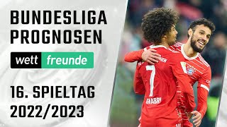 Bundesliga Tipps 16. Spieltag 22/23 ⚽ Vorschau & Prognose