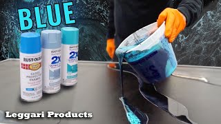 Epic Black & Blue Epoxy Countertops Make Them Look Like Blue Stone | Huge Savings