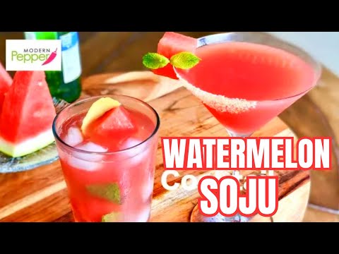 Watermelon Mint Soju Cocktail Recipe from Tasty