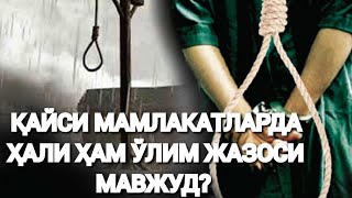 Қайси мамлакатларда ҳали ҳам ўлим жазоси мавжуд? Qaysi mamlakatlarda hali ham o'lim jazosi mavjud.