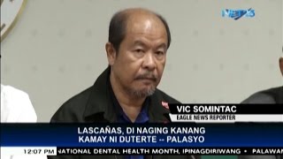 Malacañang denies allegations Lascañas was Duterte's right hand man