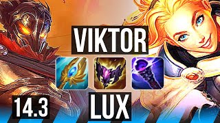 VIKTOR vs LUX (MID) | 300+ games | BR Master | 14.3