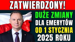 ⚡️UWAGA: DUŻE ZMIANY W EMERYTURACH OD STYCZNIA 2025 ROKU! 👉 CO CZEKA SENIORÓW?