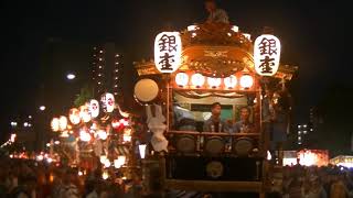 熊谷うちわ祭5巡行叩き合い2018.7.21第壱本町区・第弐本町区・銀座区・筑波区・荒川区＆伊勢町区・鎌倉区・仲町区・彌生町区Kumagaya市役所入口交差点～関東一の祇園SaitamaJapan