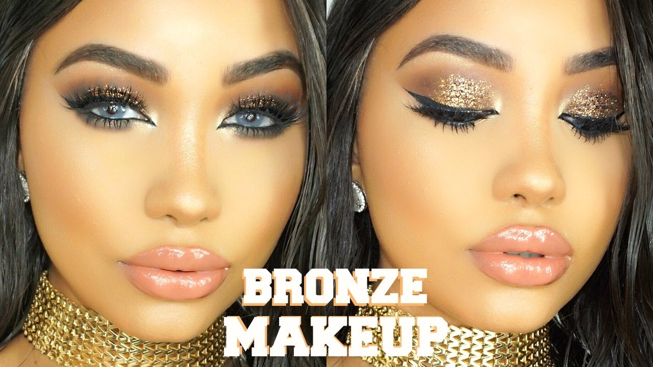 Gold Glitter Bronze Makeup Tutorial Saubhaya Makeup