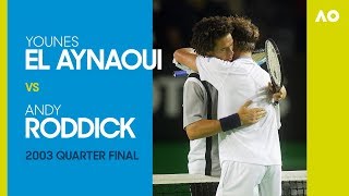 Younes El Aynaoui v Andy Roddick - Australian Open 2003 Quarter Final | AO Classics
