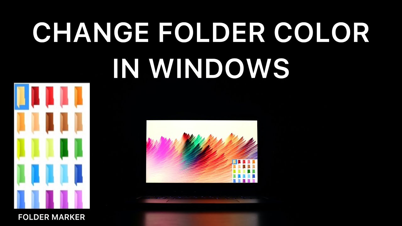 How To Change Folder Color In Windows For Free - Folder Marker - YouTube