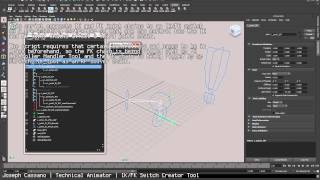 Maya MEL Script - IK/FK Switch Creator Tool