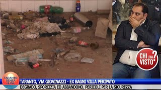 TARANTO, VIA GIOVINAZZI - EX BAGNI VILLA PERIPATO: DEGRADO, SPORCIZIA ED ABBANDONO