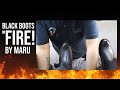 S4E9 black boots on Fire by Maru the premium shoe shiner #mexico  #ASMR #shoeshine #faustoarizmendi