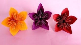 How to make easy origami flower-Kusudama paper flower