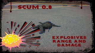 Scum 0.8 Explosive damage and range tested - ENG