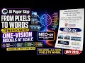 From Pixels to Words -- Towards Native One-Vision Models at Scale (May 2026)