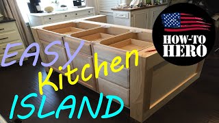 Custom KITCHEN Island Build | EASY