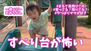 滑りたいって言うけどいざとなると怖がるんだね【あおぶーん】#子供 #公園 #すべり台 #あおちゃん #ママ大好き #逆再生