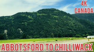 [4K]walk Canada, Driving from Abbotsford to Chilliwack , BC Jun 2022