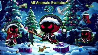 All Animals Evolution With Latest Xmas Reaper (EvoWorld.io) Epic Fights