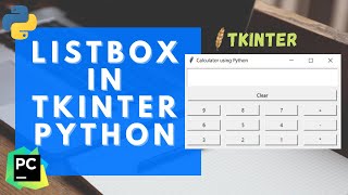 #10 Tkinter Tutorial | ListBox Tkinter | ListBox Python | GUI Application Development using Python