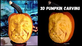 Watch The Spooky Magic: Pumpkin Carving In Action! #halloween