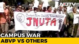 Students, Teachers March On Campus Against 'Gundaism'