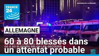 Attentat probable : une voiture fonce sur un marché de Noël en Allemagne • FRANCE 24