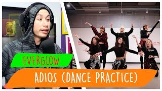 REAGINDO À EVERGLOW - Adios Dance Practice (Mirrored)